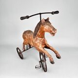 Tricycle en bois français du XIXe siècle