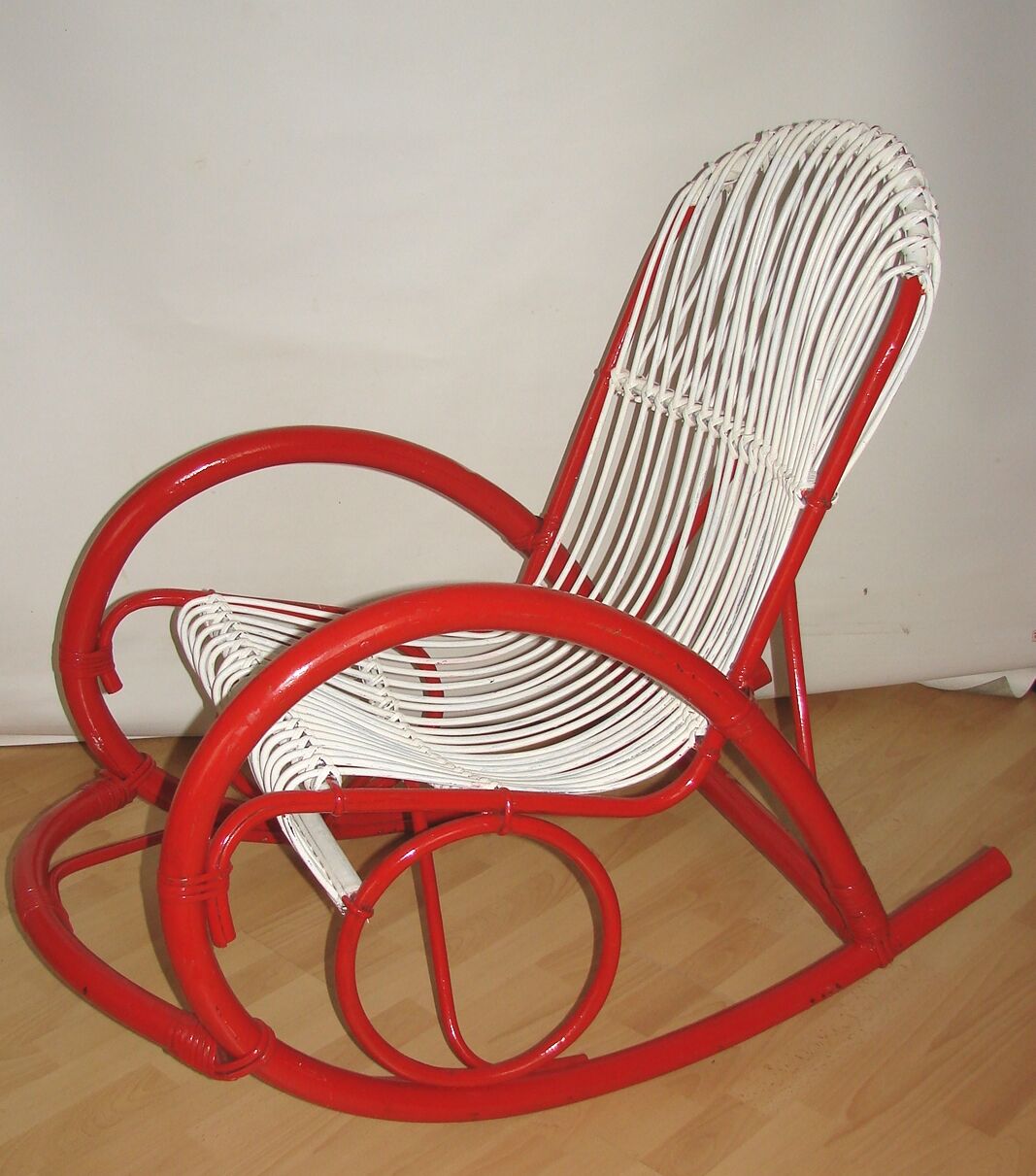 Rattan rocking chair Rohe Noordwolde , 1970s