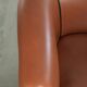 English cowhide club armchair with a luxurious finish and a good appearance