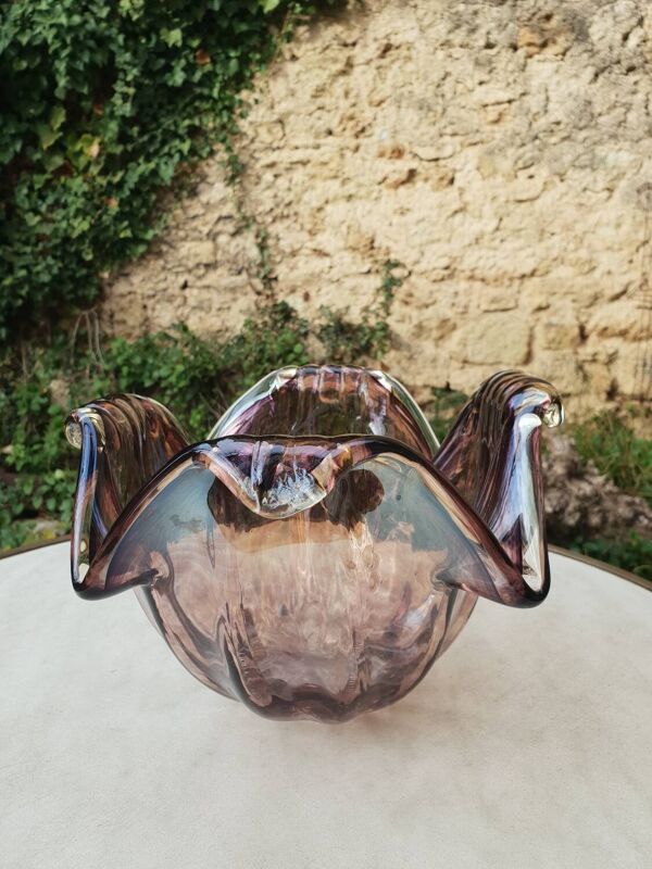 Coupe en verre de Murano 1970