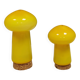 Two Holmegaard ‘Palet’ salt and pepper shakers. Michael Bang, yellow 1960s