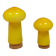 Two Holmegaard ‘Palet’ salt and pepper shakers. Michael Bang, yellow 1960s