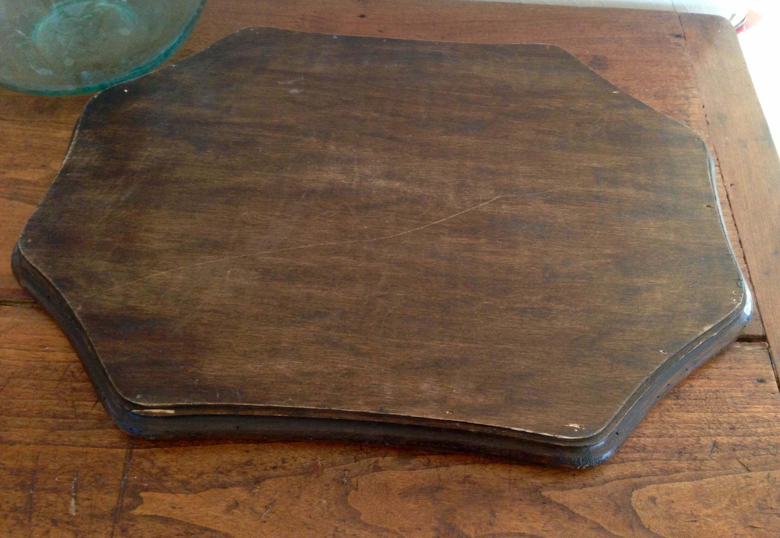 Glass tray, wood and caning