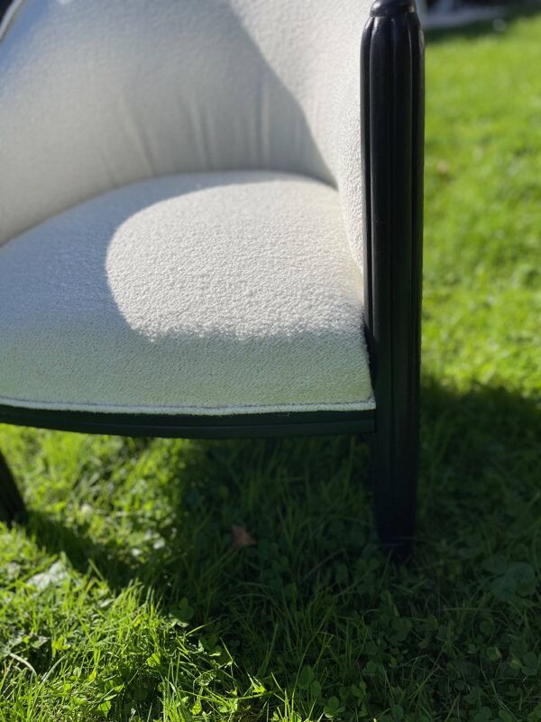 Fauteuil Tonneau Vintage Bouclette