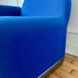 Vintage 70s wool fireside chair