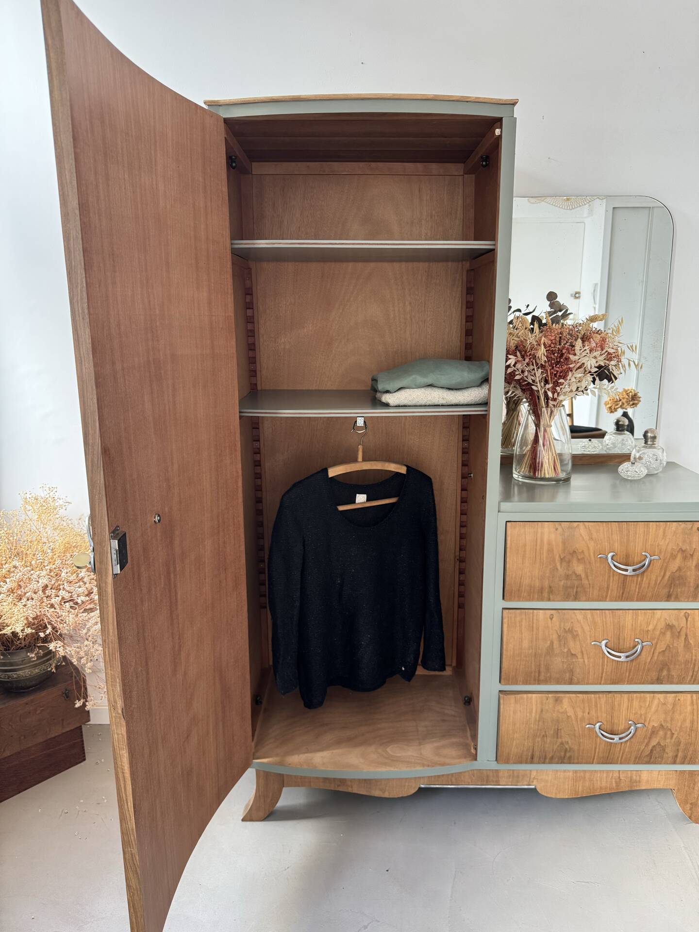 Asymmetrical Art Deco wardrobe