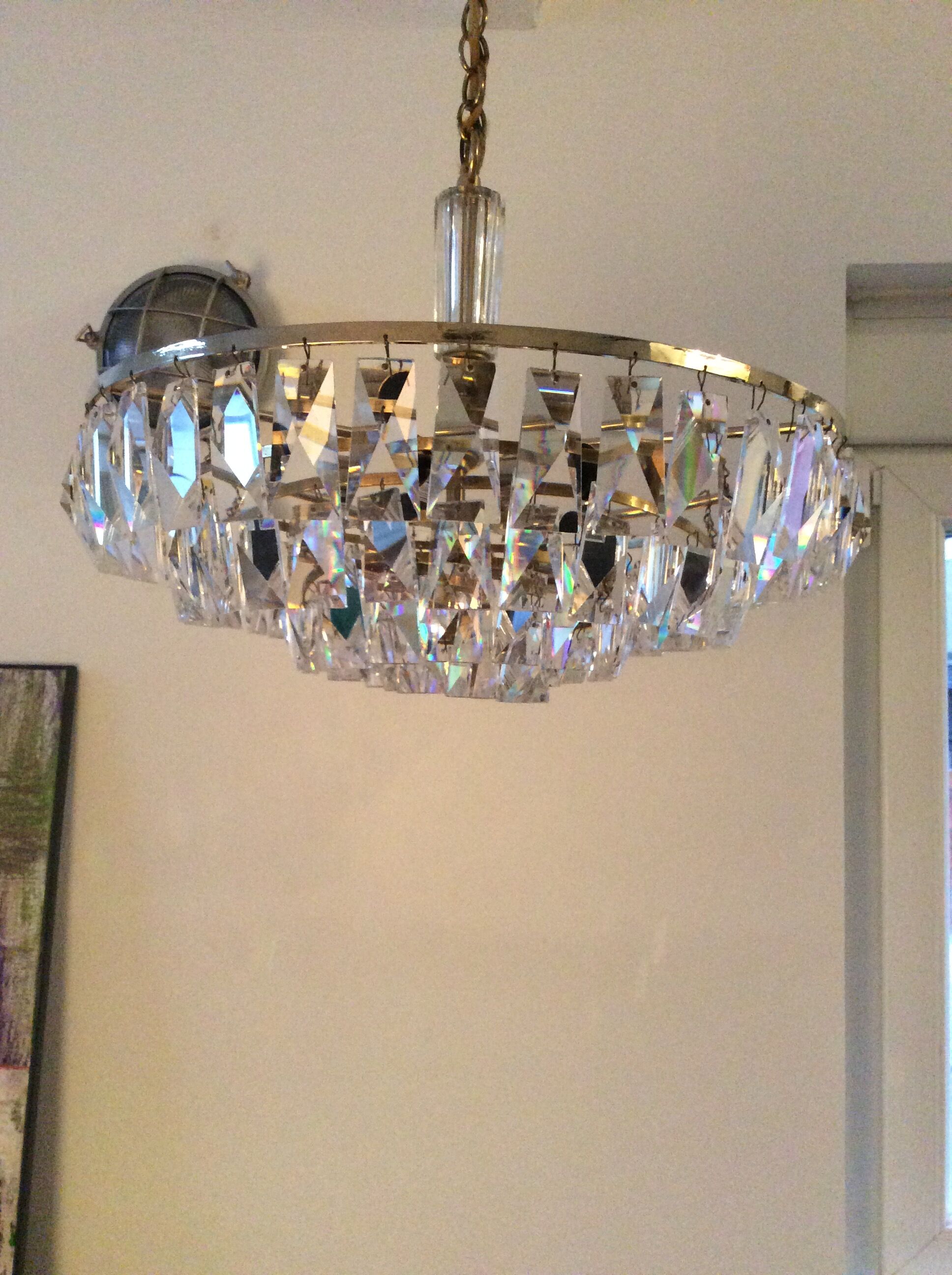 Stamped chandelier