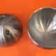 1970s vintage bowling ball ice bucket in brushed steel