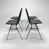 Ensemble de 4 chaises vintage Fantasia France années 1960