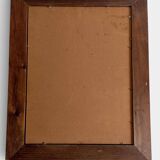 Mid-Century Spanish Oak Wall Mirror– Castilian Style, 1950s