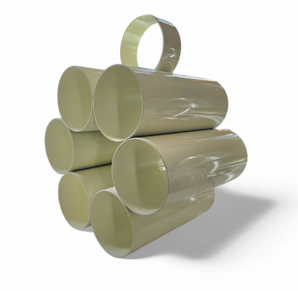 Space Age newspaper stand / magazine holder / model 6635 in white by Opal Germany / mid-century 70s