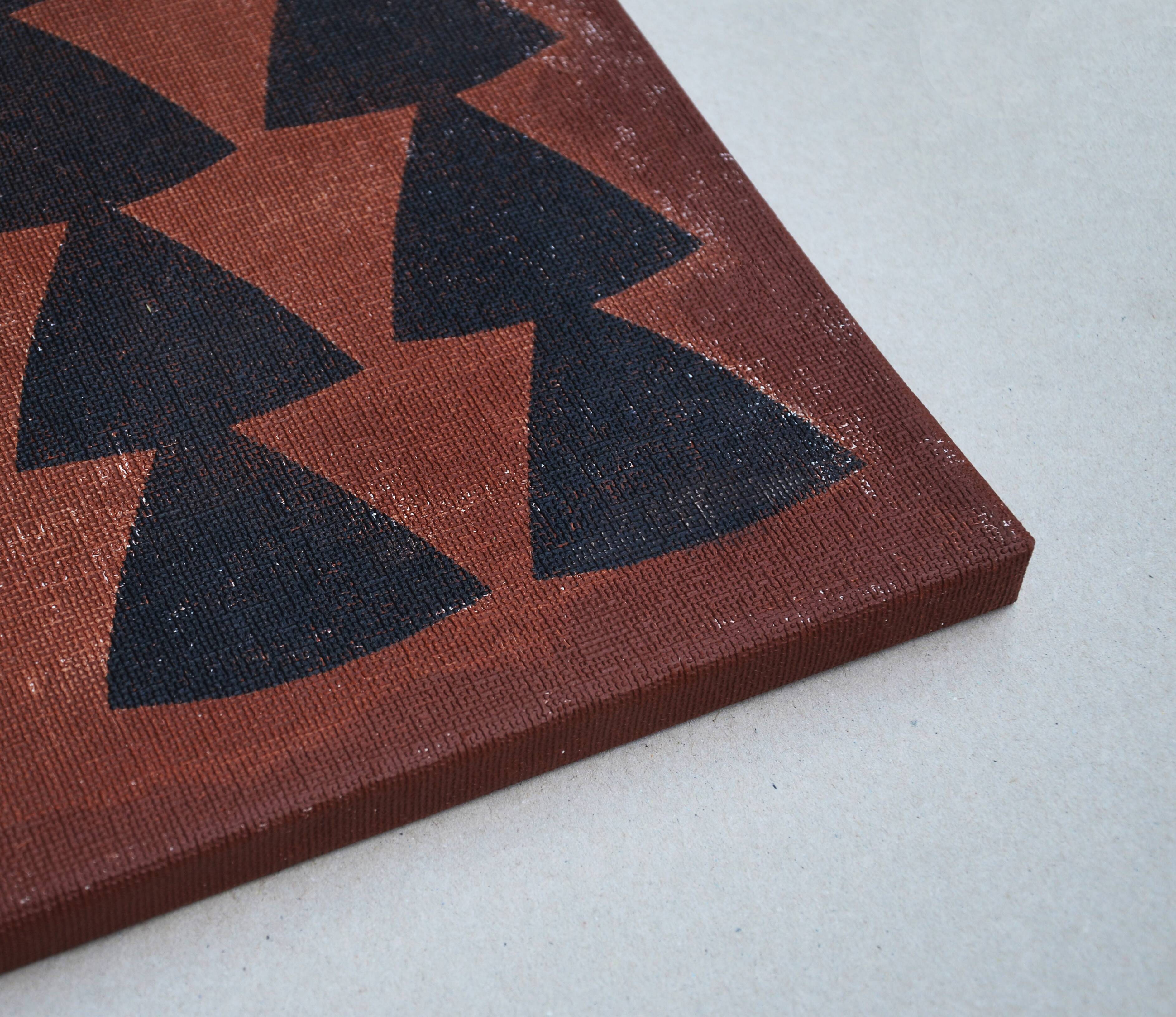 Abstract painting on canvas B231 signed eawy