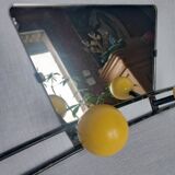 60s mirrored coat rack