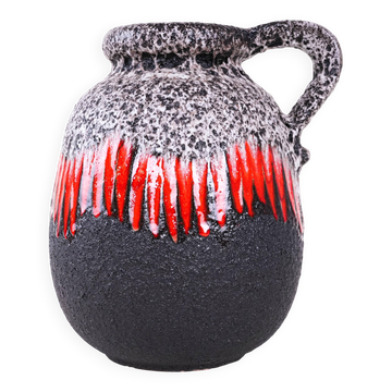 Vase en céramique Fat Lava, design allemand, années 1960, fabriqué en Allemagne de l'Ouest.