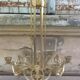 Bronze chandelier and brass art deco period