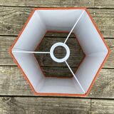 HK Living hexagonal orange lampshade