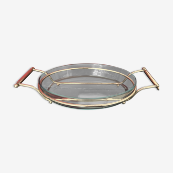 Pyrex plate and silver metal support