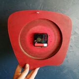 Clock vintage formica silent wall clock "ffr black and green"