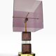 Lampe Attr. à Romeo Rega en lucite et laiton, 1970