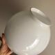 Vintage opaline lamp in orange and white opaline