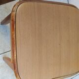 Pair of vintage bistro stools made in Romania