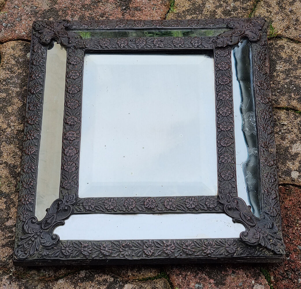 Mirror with parcloses, copper, Napoleon III, late nineteenth