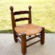 Brutalist children's chair attributed to Charles Dudouyt, 19th century.