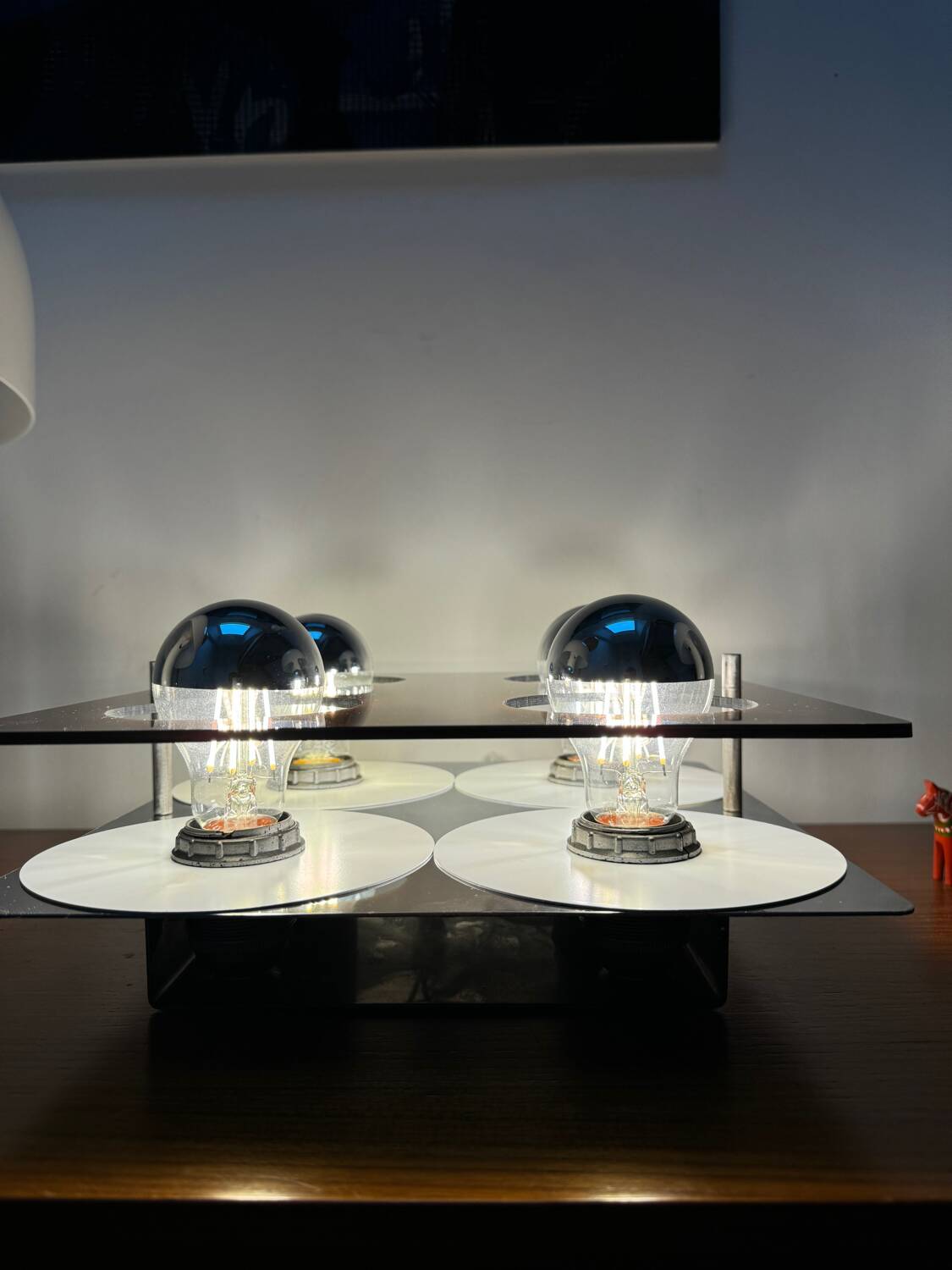 Applique Vintage 4 Feux Jocelyne Trocmé Oxar Modèle Disco