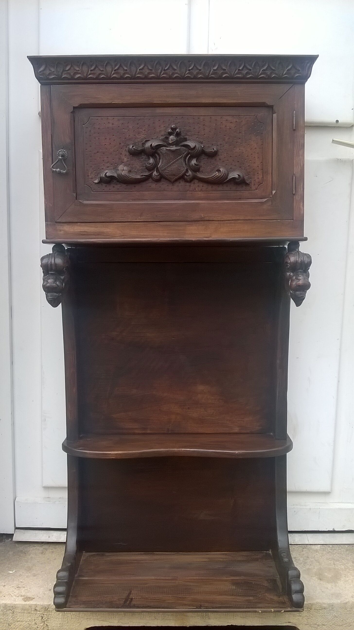 old carved shelf furniture