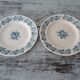 2 flat plates old faience longwy blue russian decoration 263102