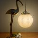 Vintage globe pendant light in pale yellow opaline