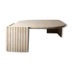 Italian travertine drop coffee table roche bobois, 1970