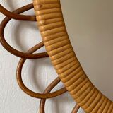 Rattan mirror