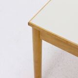 Vintage birch and linoleum dining table 1960