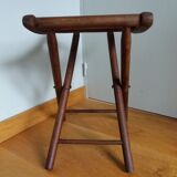 Folding wooden stool