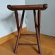 Folding wooden stool