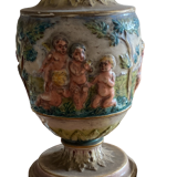 Old angels vase