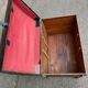 Vintage domed travel trunk from the 19th century.