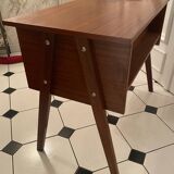 Vintage compass foot desk and armchair