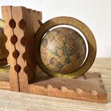 Vintage globe bookends