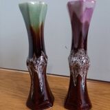 Vallauris flamed soliflore vases