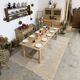 large solid oak farmhouse table