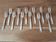 Cailar Bayard Set of 12 silver-plated dessert forks Art Deco