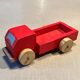 Wooden flatbed truck, antique toy
