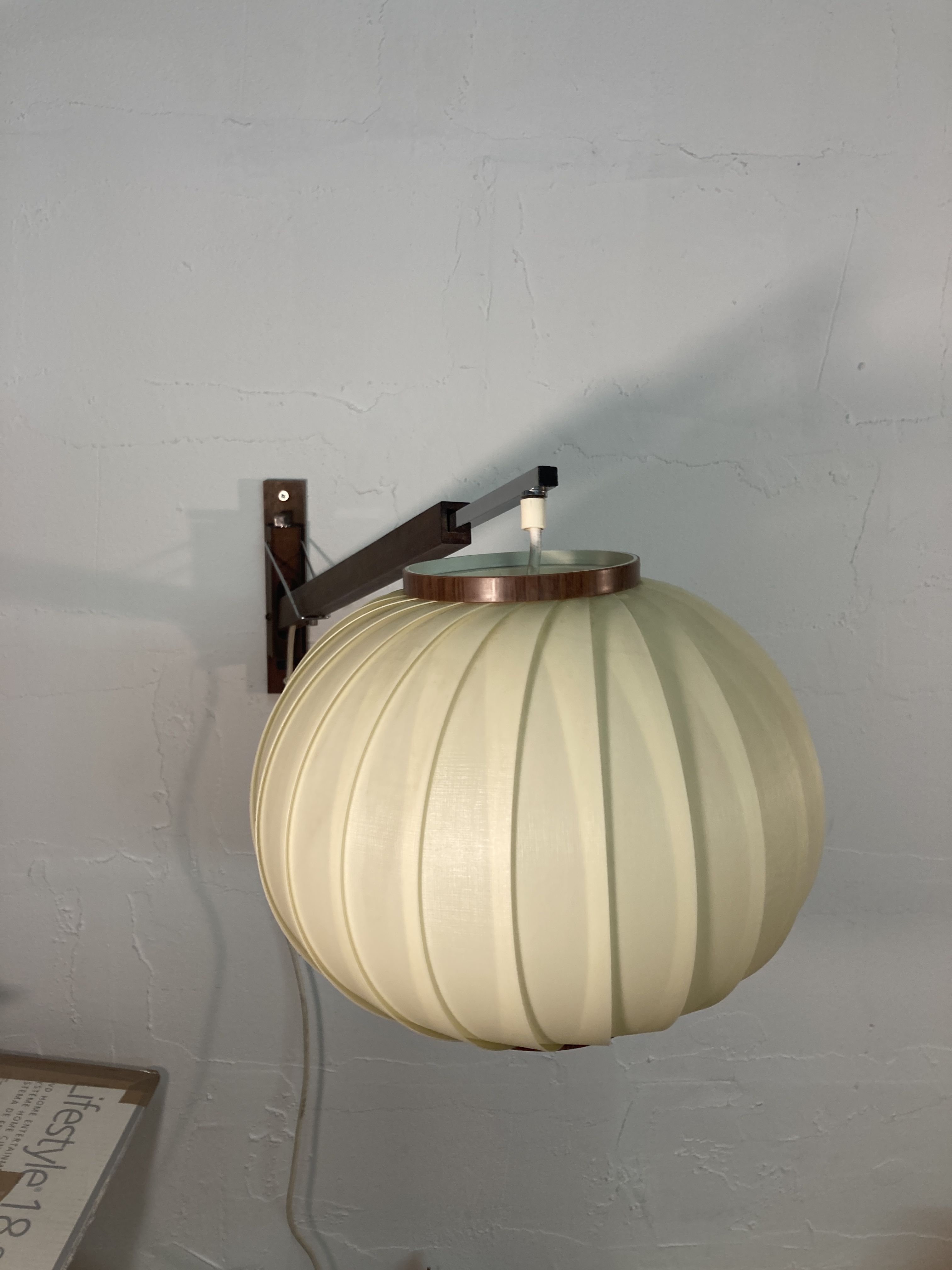 Midcentury swing wall lamp by Svend Aage Holm-Sørensen for HOLM-SØRENSEN & CO, 1950S