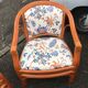 Bench and 2 rattan chairs