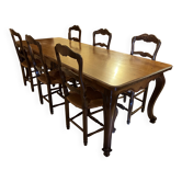 Dining room table and 6 chairs