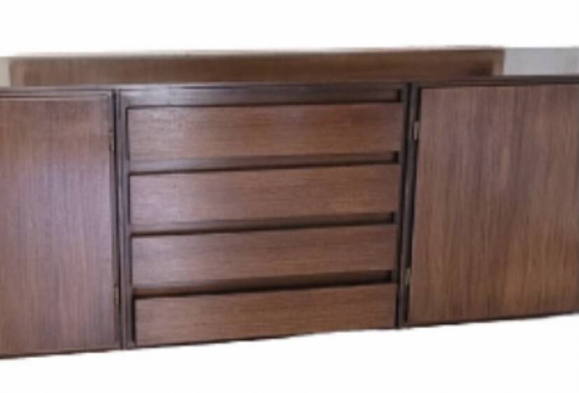 Enfilade vintage scandinave en teck des années 60, 70