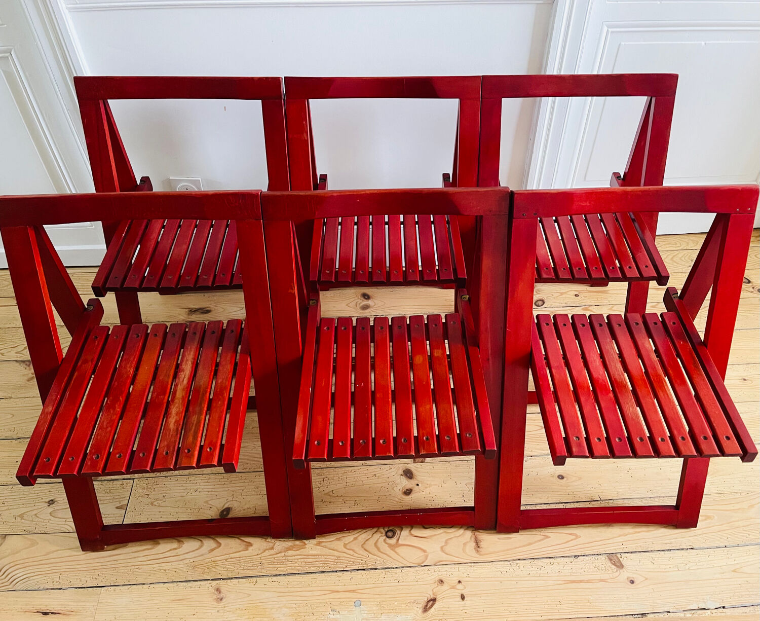 6 Trieste chairs by Aldo Jacober