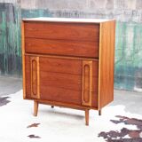 Vintage 5-drawer dresser Lane Burlwood 1960s